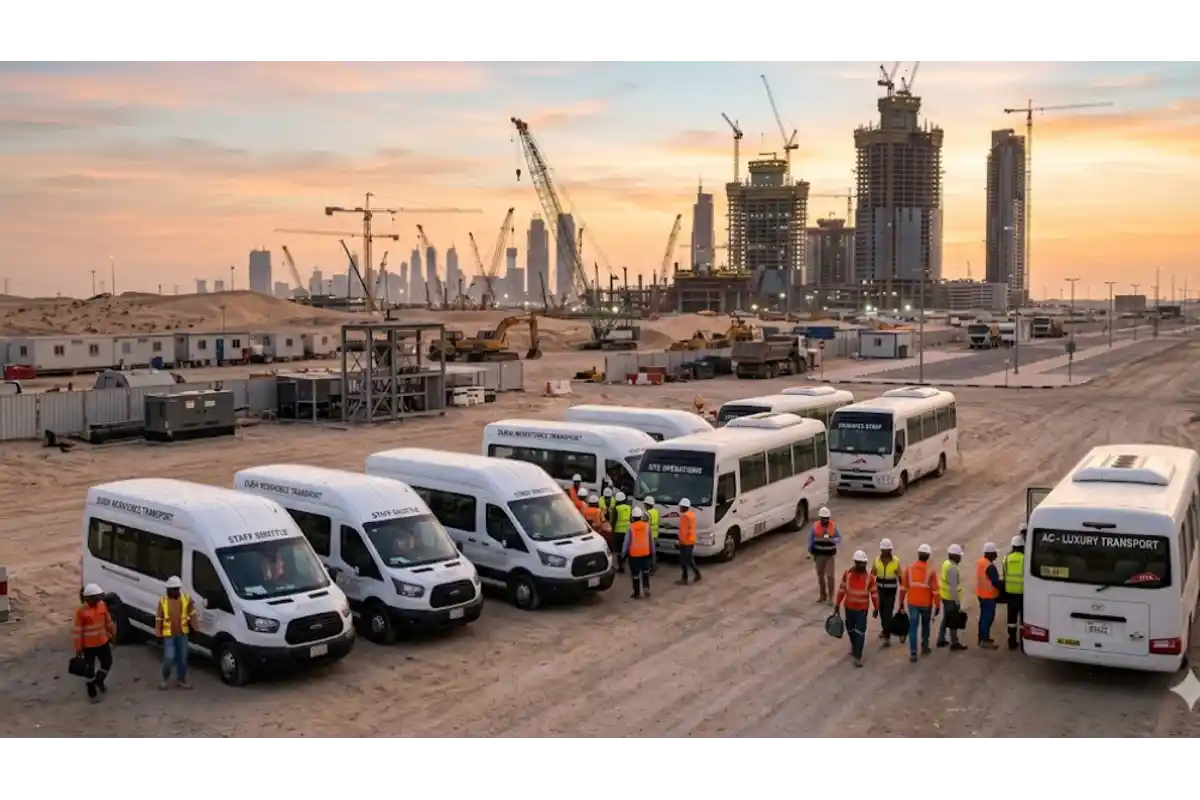 Remote Site Transport in Dubai | Staff & Workforce Transport UAE